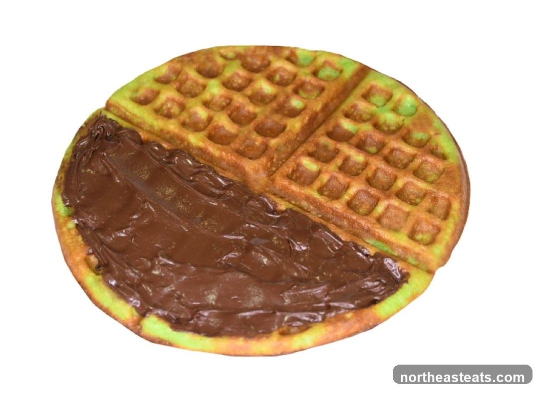 Waffle with Chocolate Spread