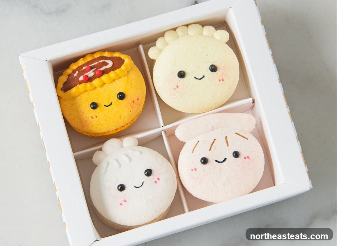 Cute Dumpling-Shaped Macarons