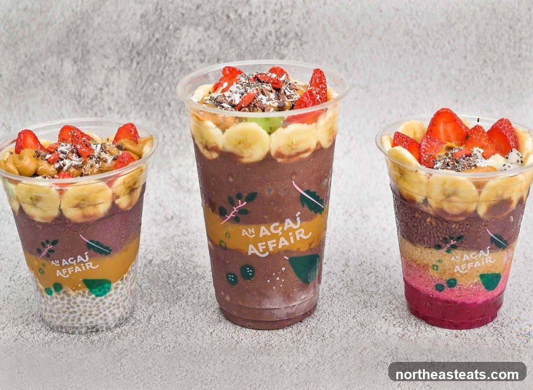 Three Acai Bowls