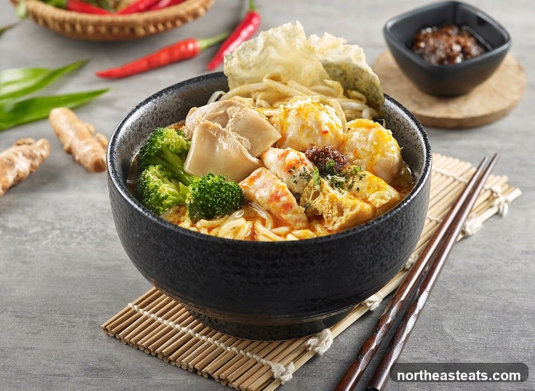 Bowl of Noodles with Broccoli and Chicken
