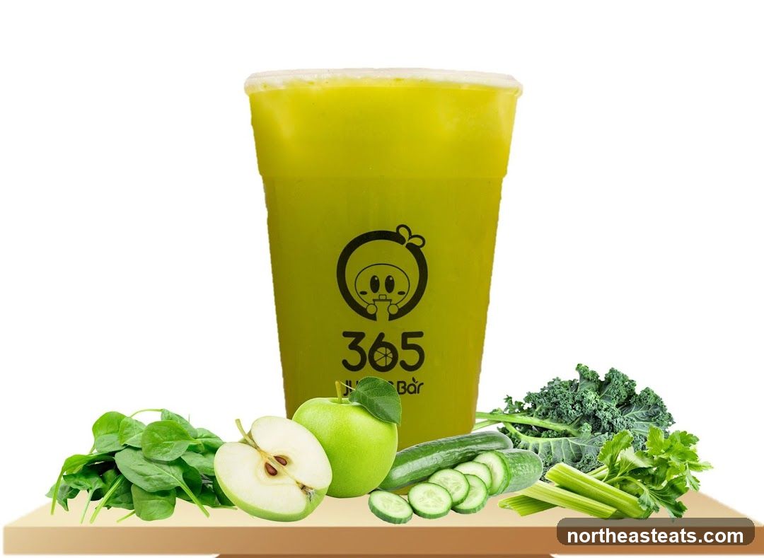 Green Juice with Ingredients