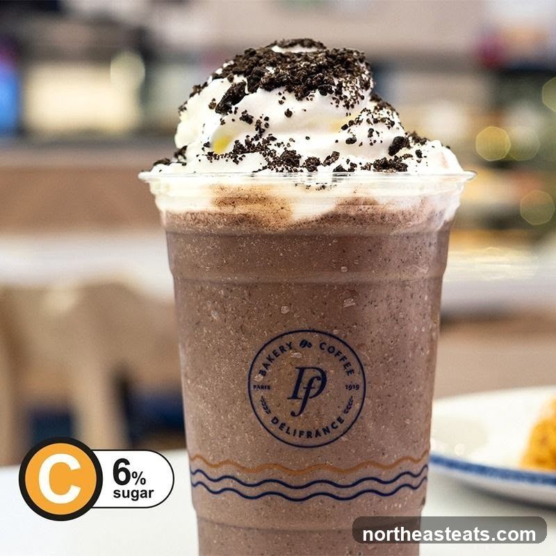 Chocolate Frappe with Whipped Cream and Cookie Crumble