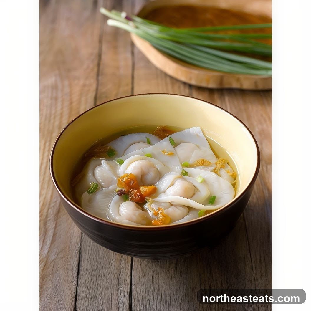 Bowl of Wontons in Broth