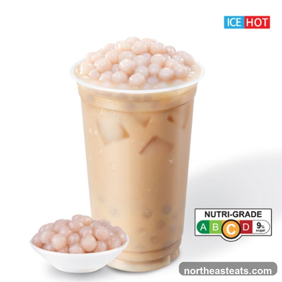 Bubble Tea with Nutri-Grade Label