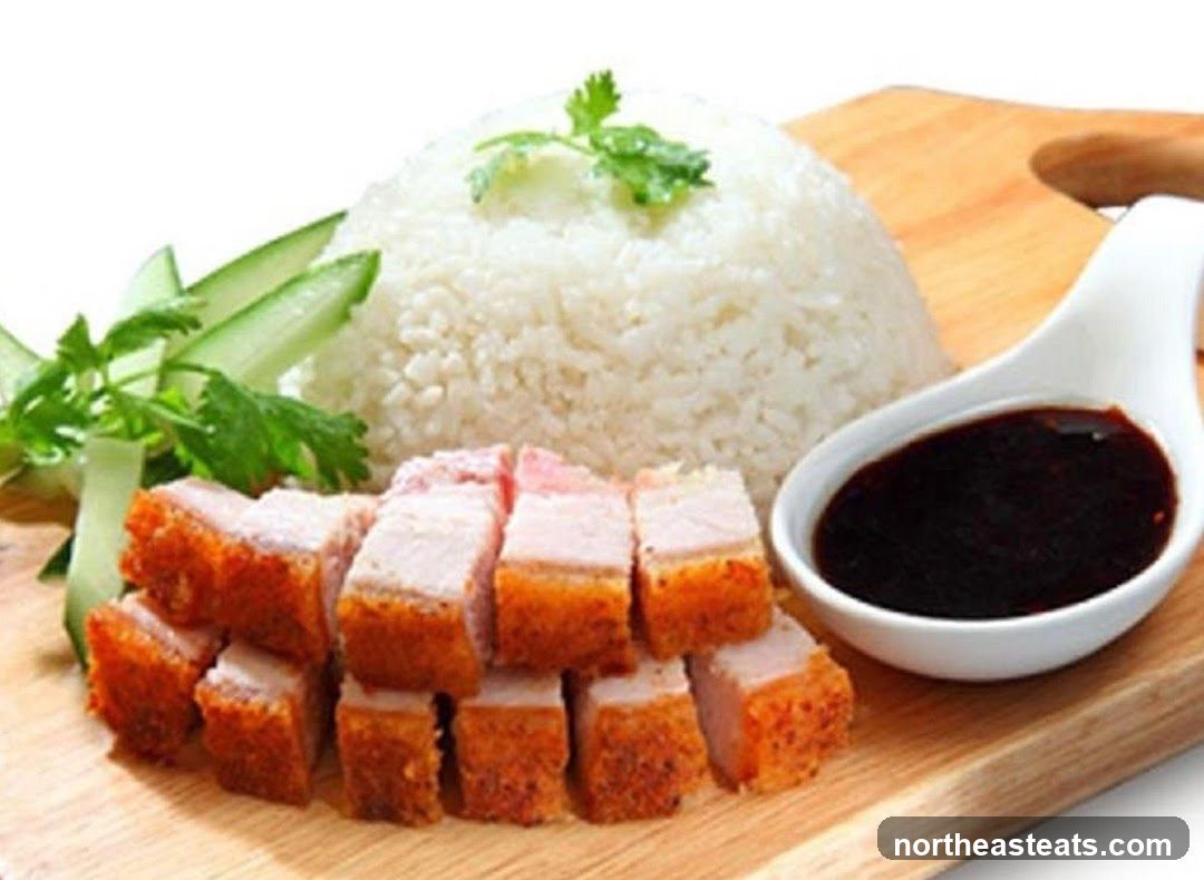 Crispy Pork Belly with Rice