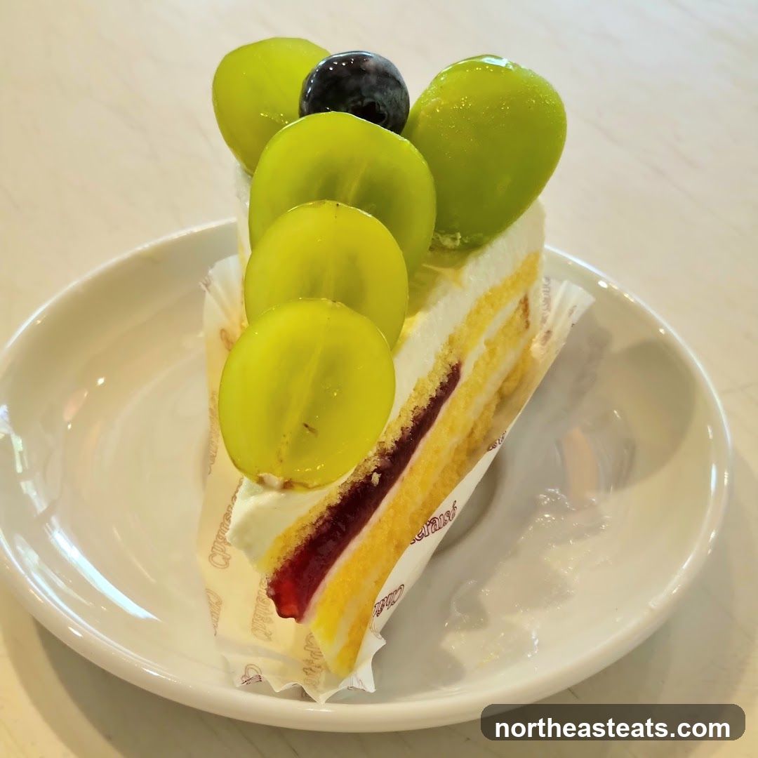 Grape Cake Slice