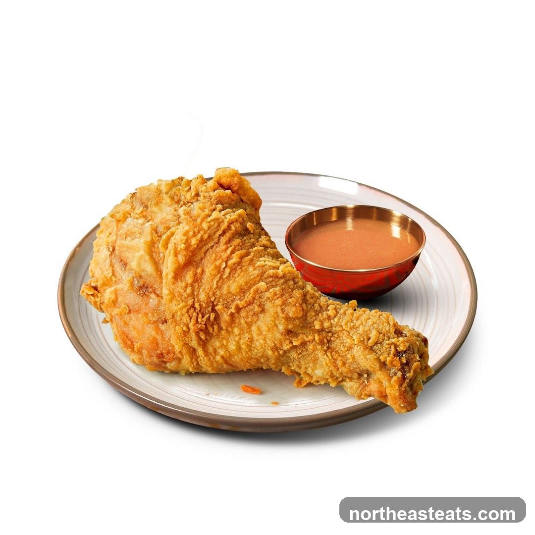 Fried Chicken Leg with Gravy