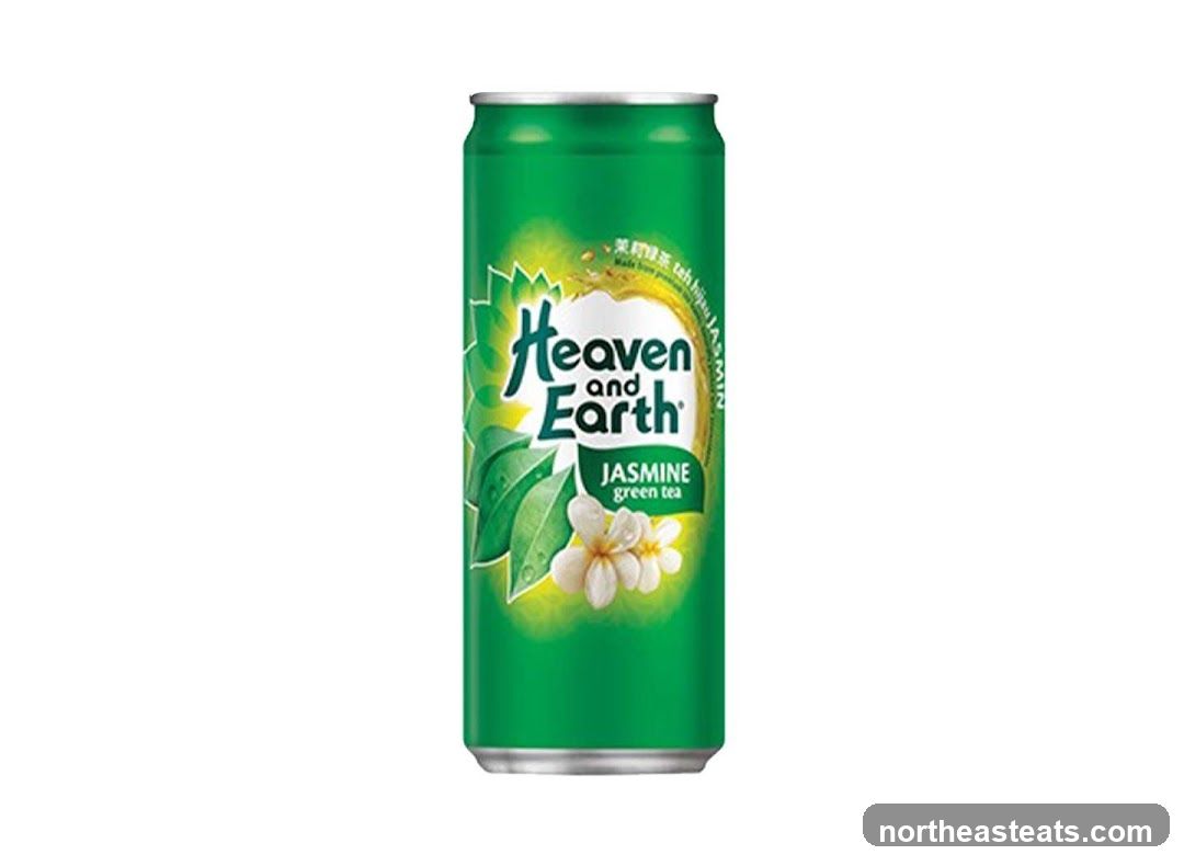 Heaven and Earth Jasmine Green Tea Can