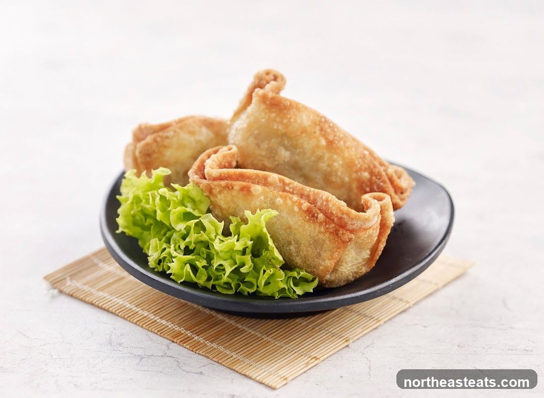 Fried Dumplings with Lettuce