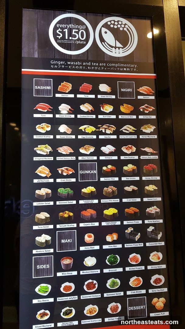 Sushi Menu