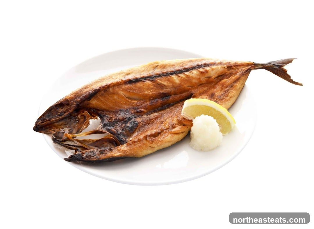 Grilled Fish with Lemon and Grated Radish