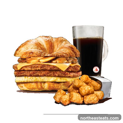 Breakfast Croissant Sandwich Meal