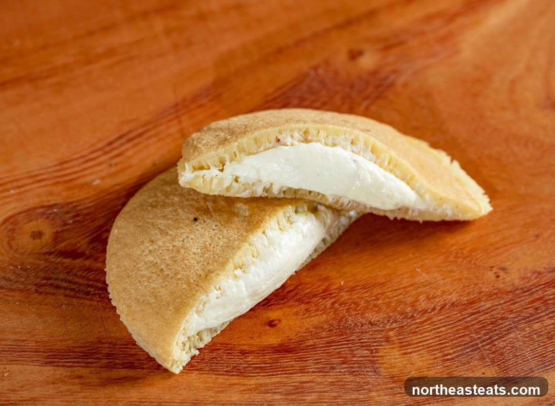 Cream-filled pancakes