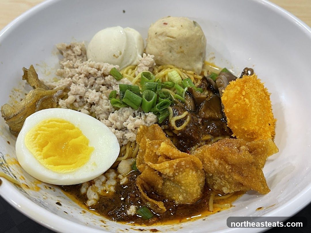 Noodle Bowl with Egg and Meat