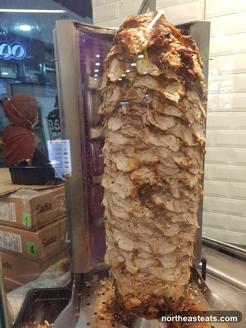 Shawarma Meat on a Vertical Rotisserie