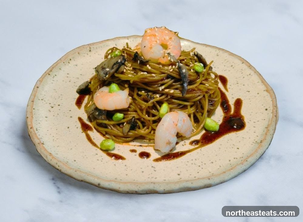 Shrimp and Mushroom Noodles