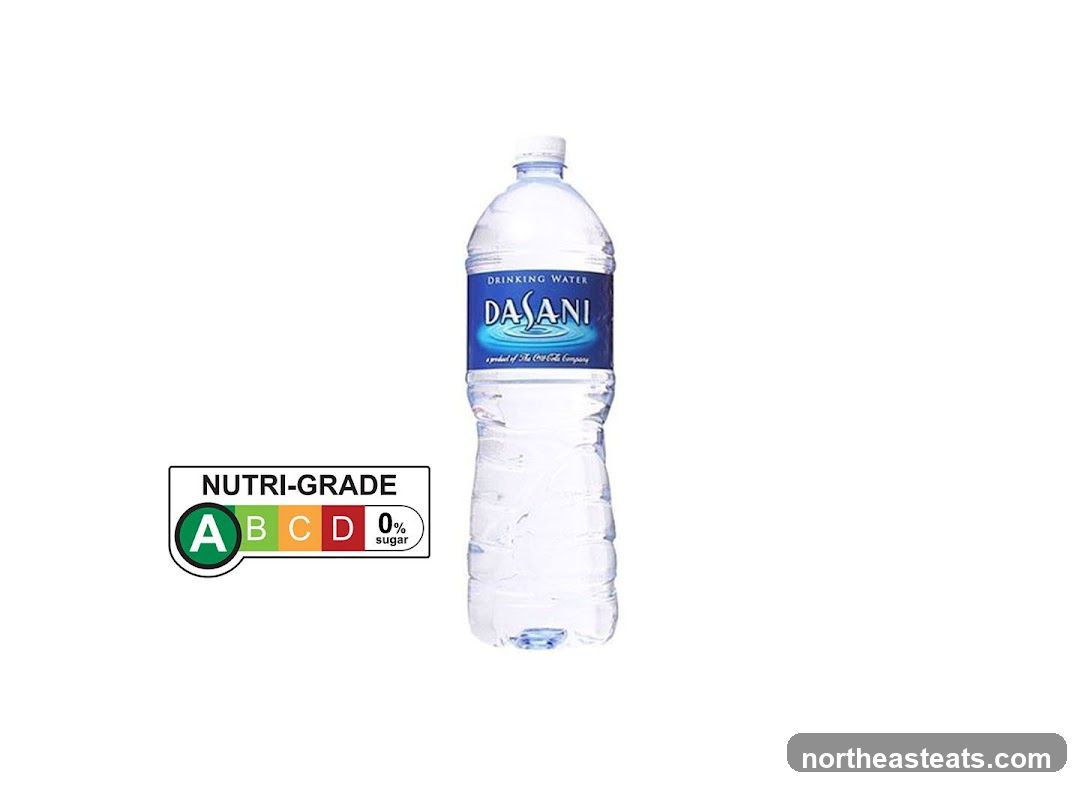 Dasani Drinking Water Bottle with Nutri-Grade Label