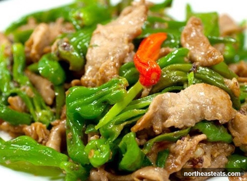 Stir-fried Pork with Green Peppers