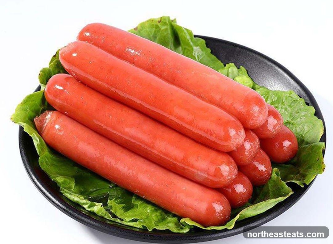 Hot Dogs on Lettuce