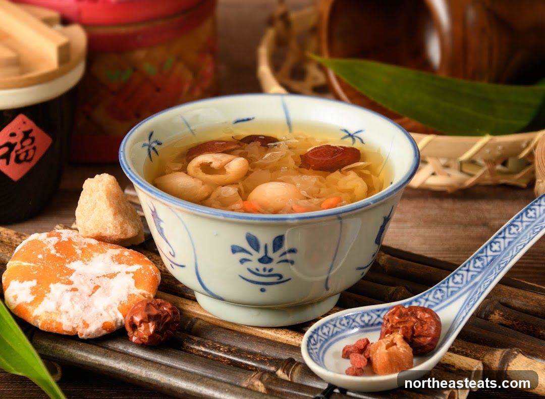 Dessert Soup with Fruits and Herbs