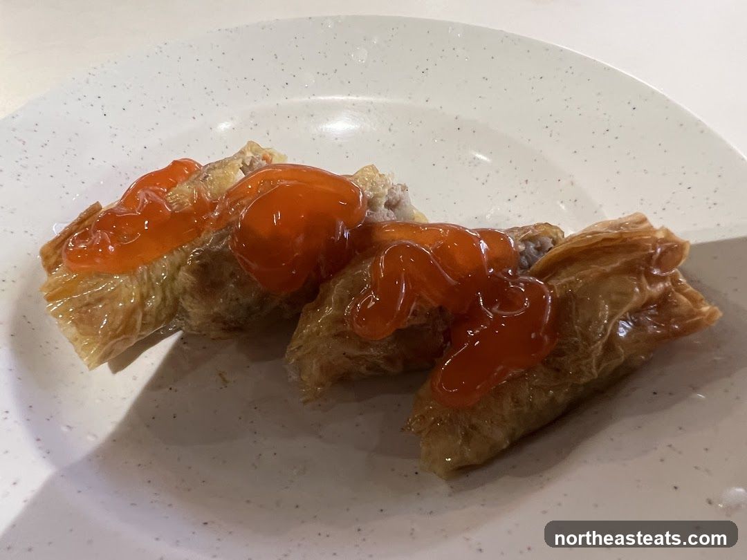 Fried Bean Curd Rolls with Sauce