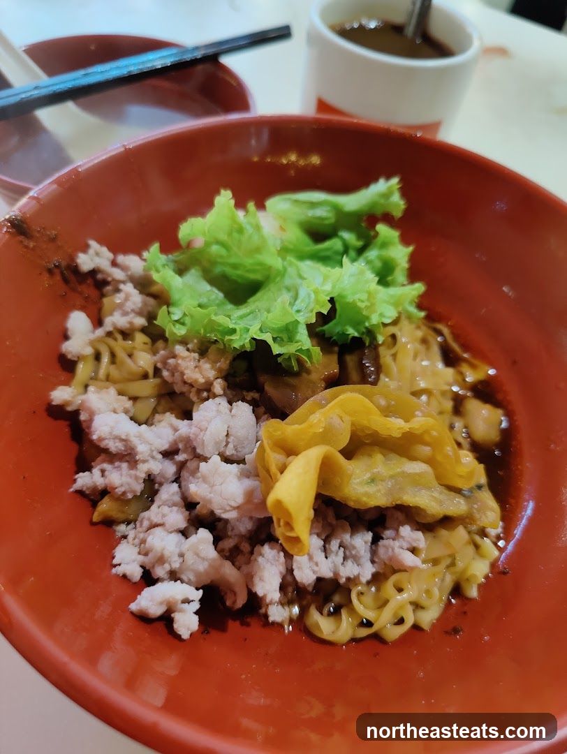 Noodles with Minced Meat and Wonton