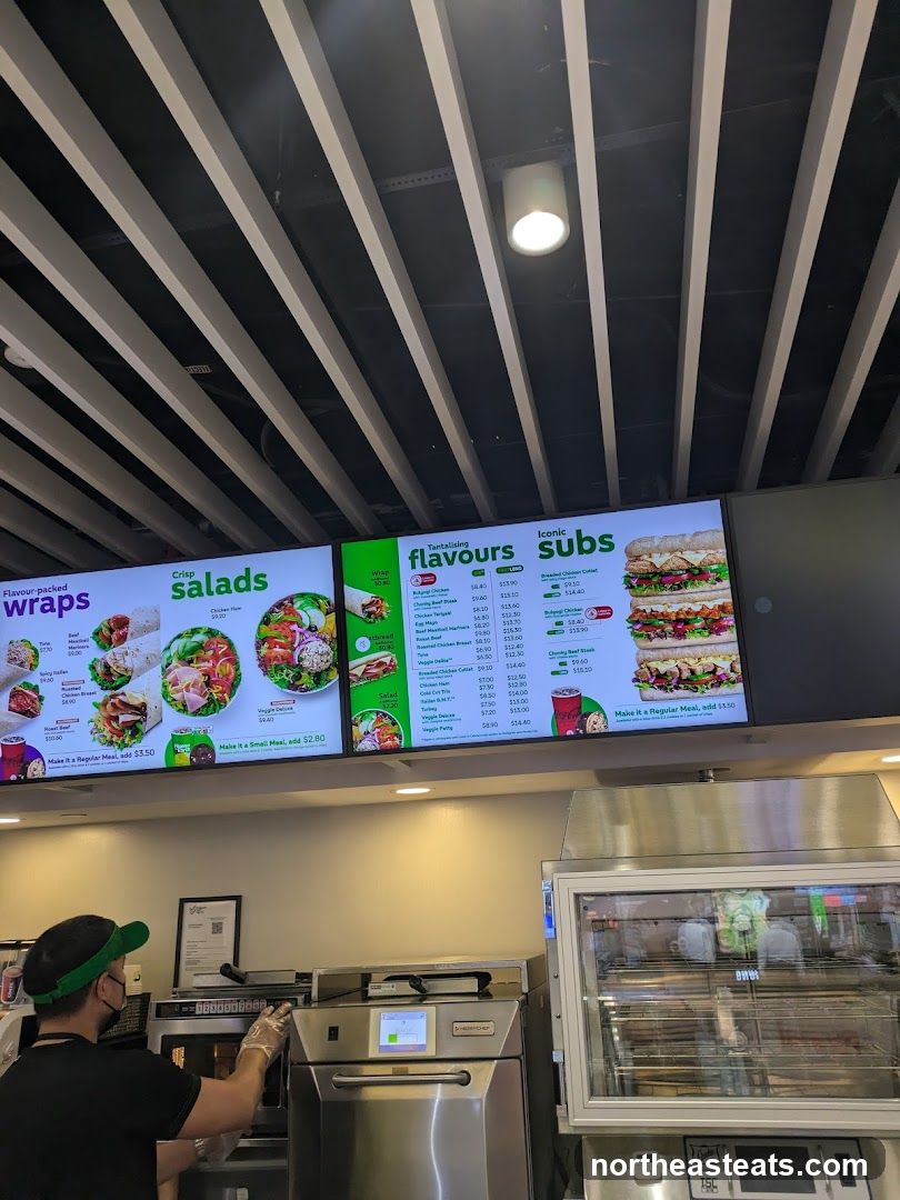 Sandwich Shop Menu