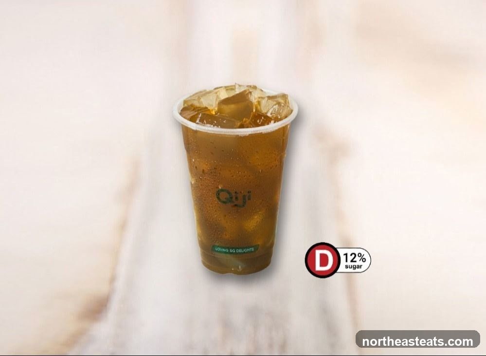 Iced Tea with Sugar Content Label