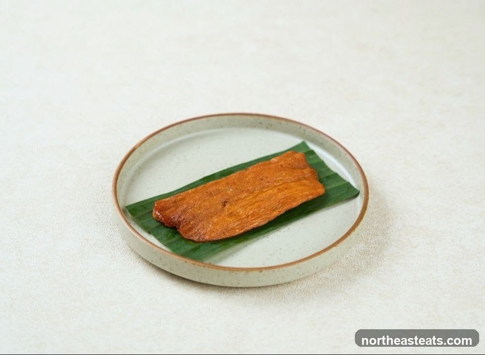 Fried Snack on Banana Leaf