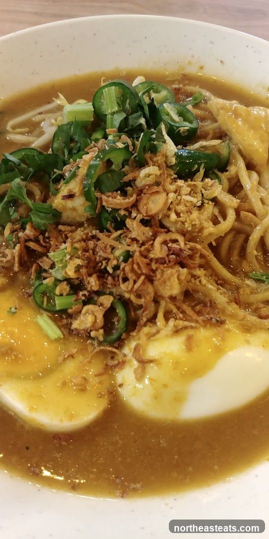 Noodle Soup with Eggs and Jalapenos