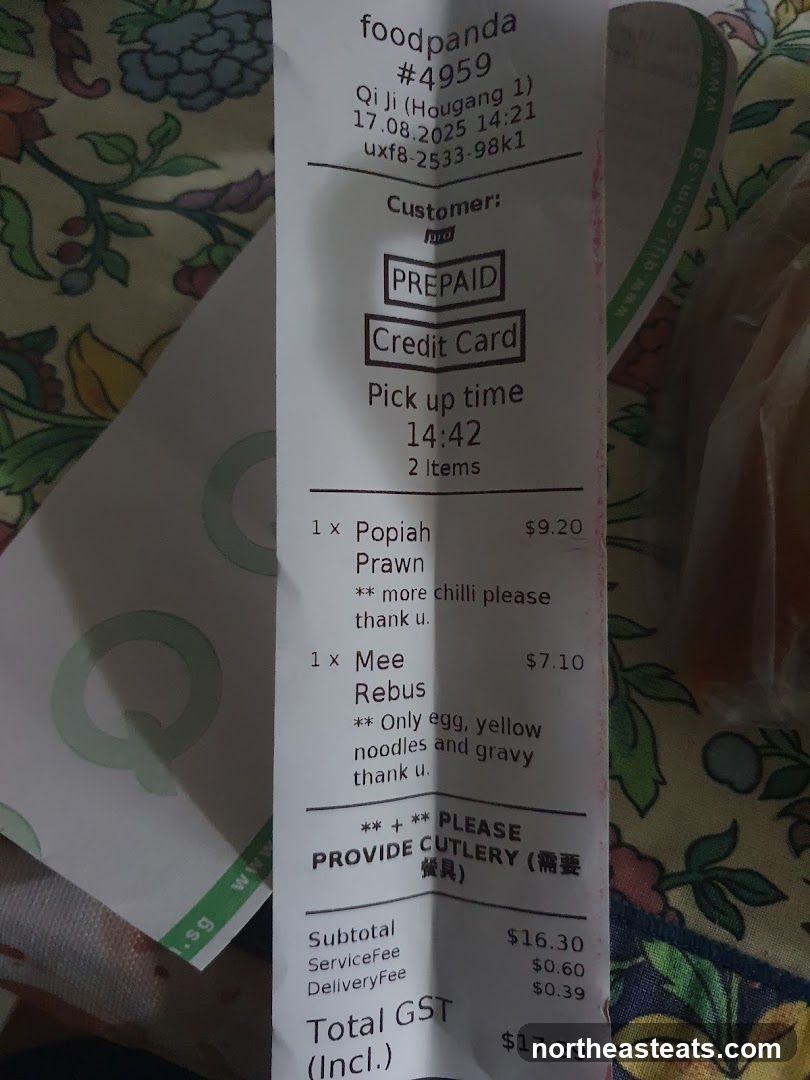 Foodpanda Receipt