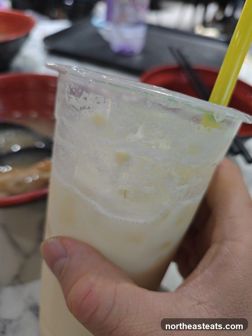 Close-up of a drink in a plastic cup
