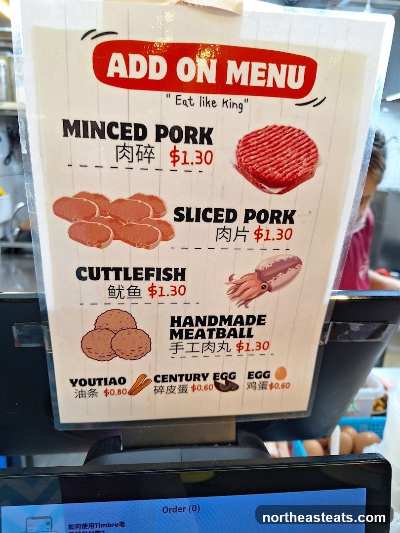 Add On Menu