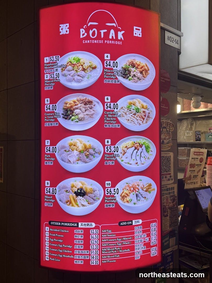 BOTAK CANTONESE PORRICE