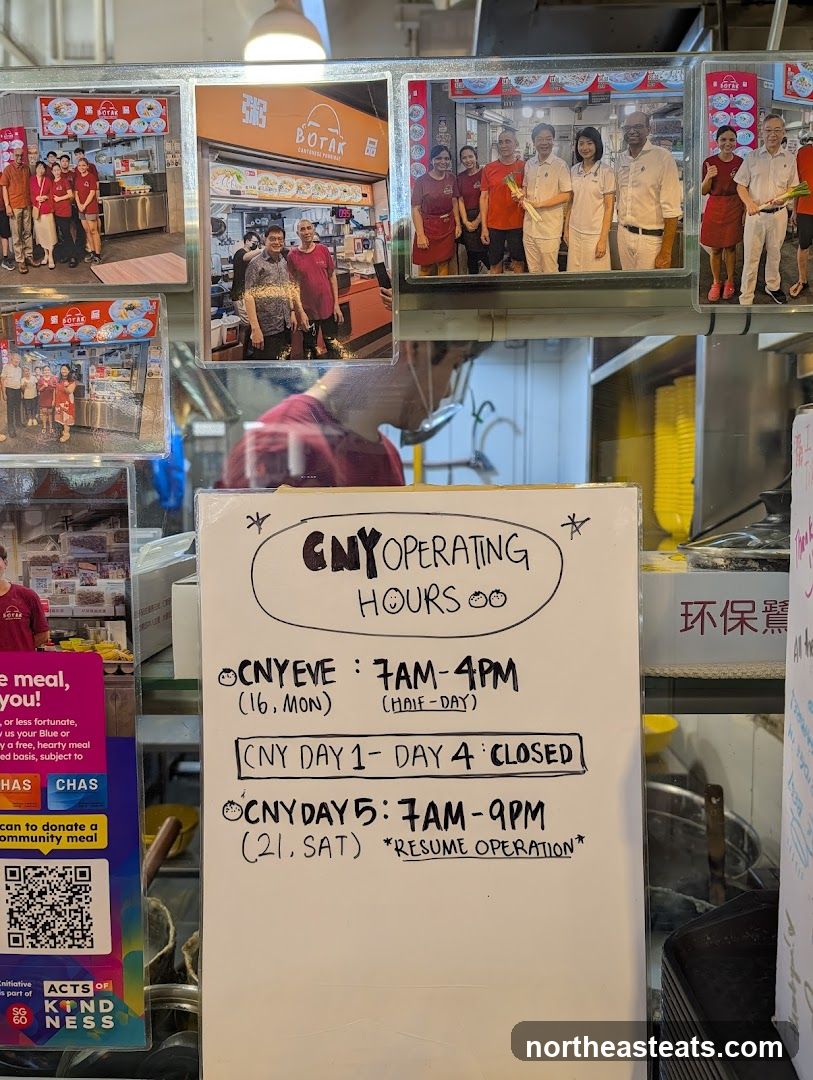 Operating Hours Sign