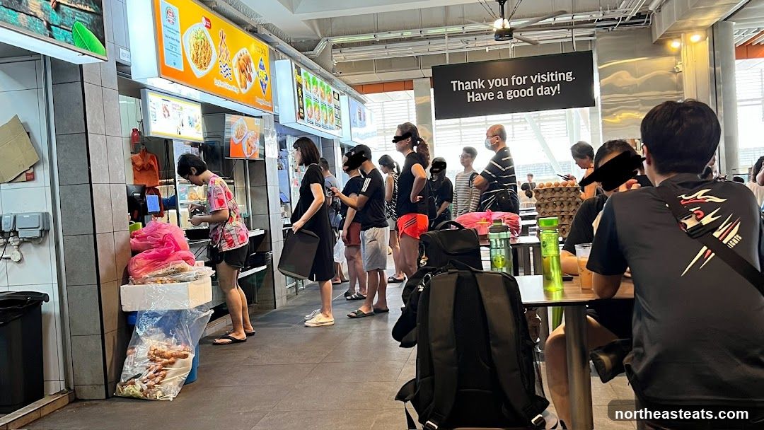 Food Stall with Customers