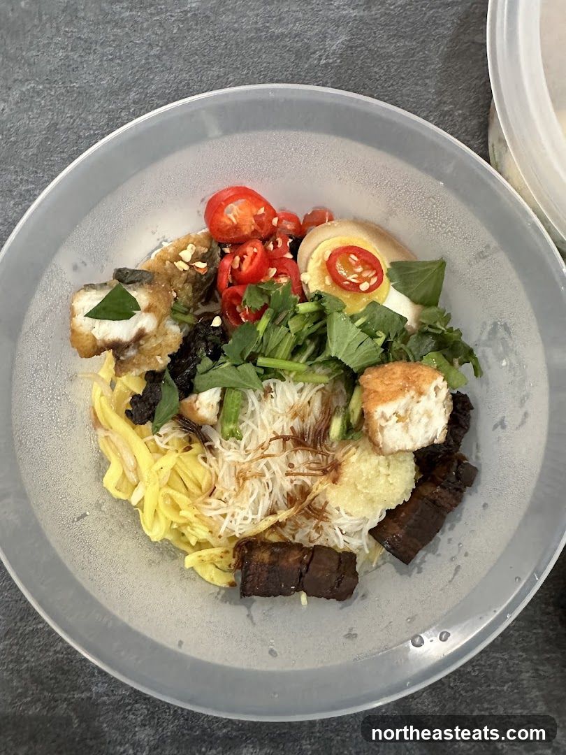 Noodle Dish with Toppings