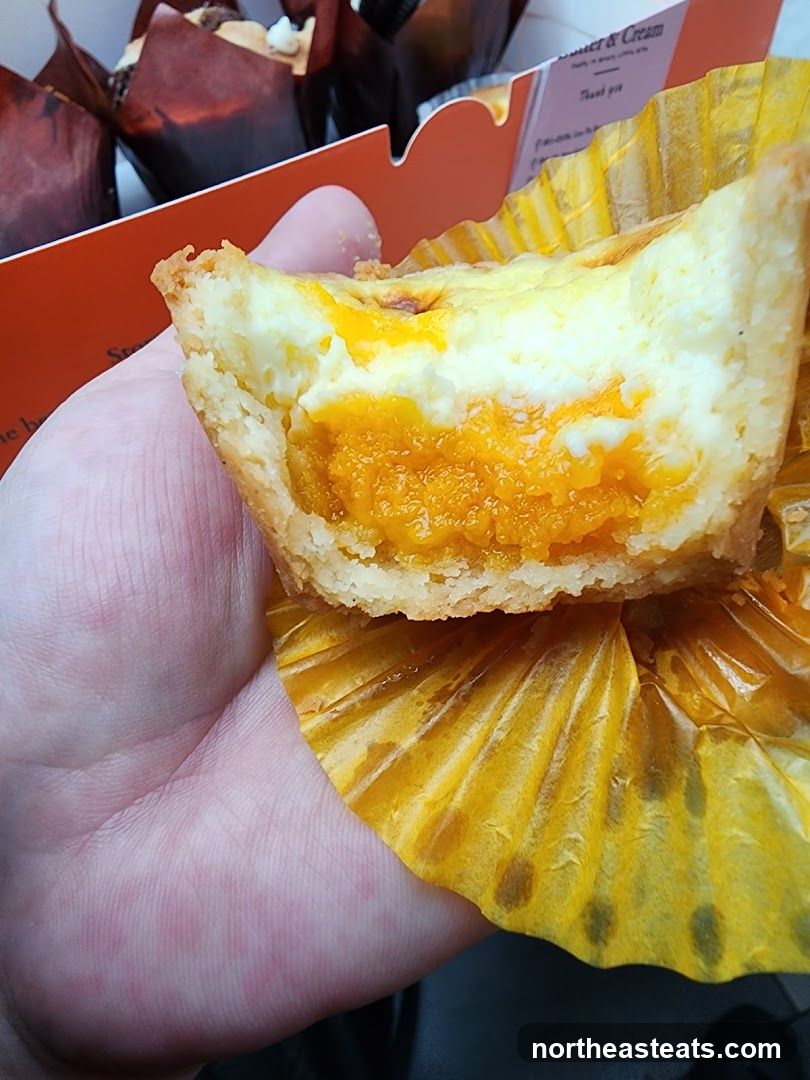 Close-up of a custard tart