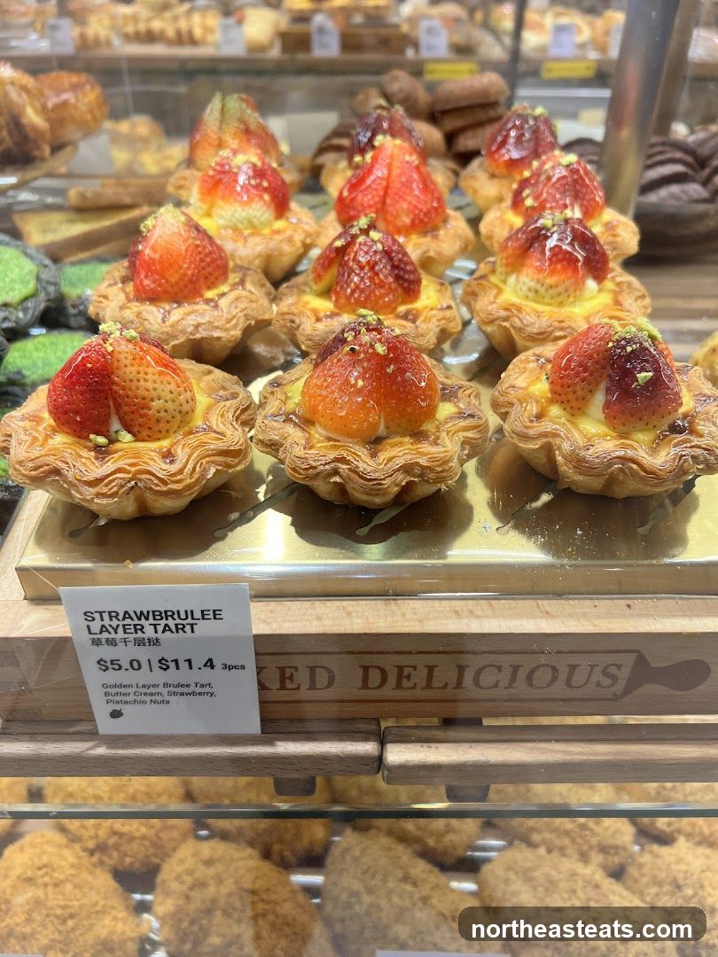 Strawberry Brulee Layer Tart