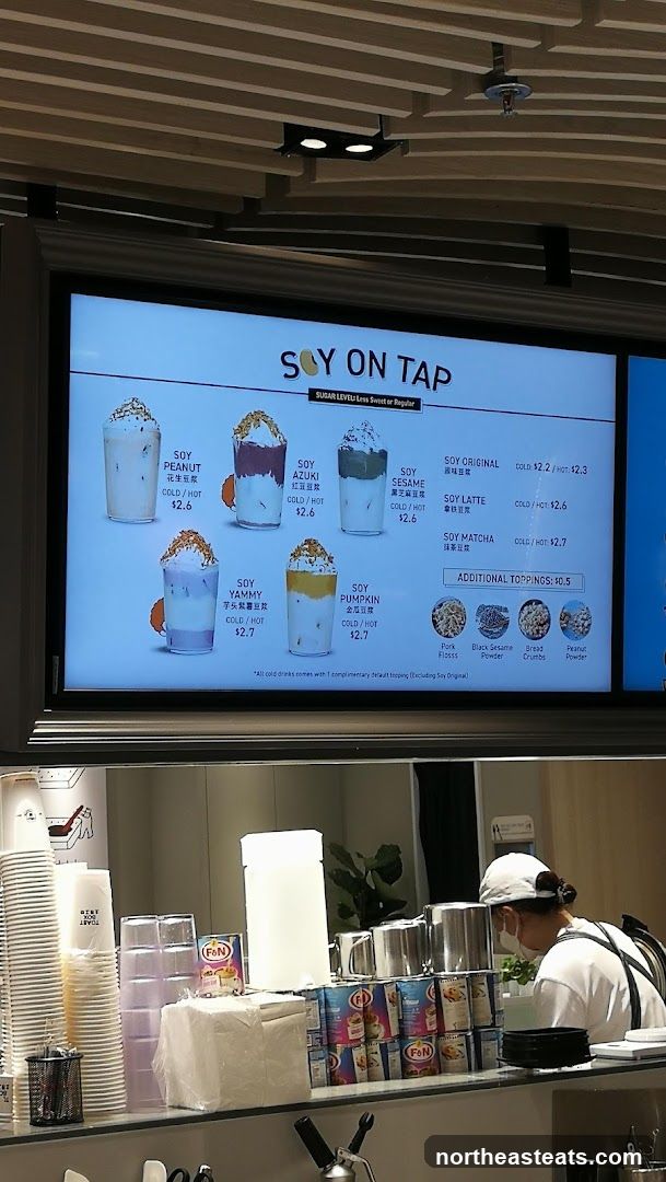Soy On Tap Menu