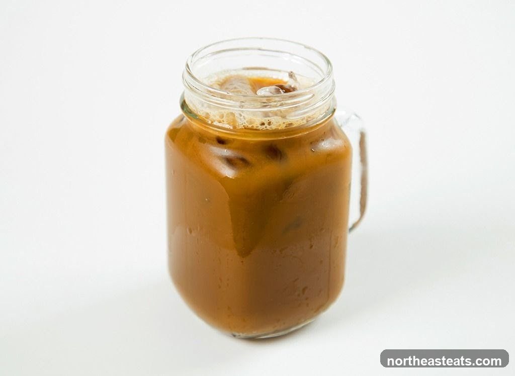 Iced Coffee in a Mason Jar