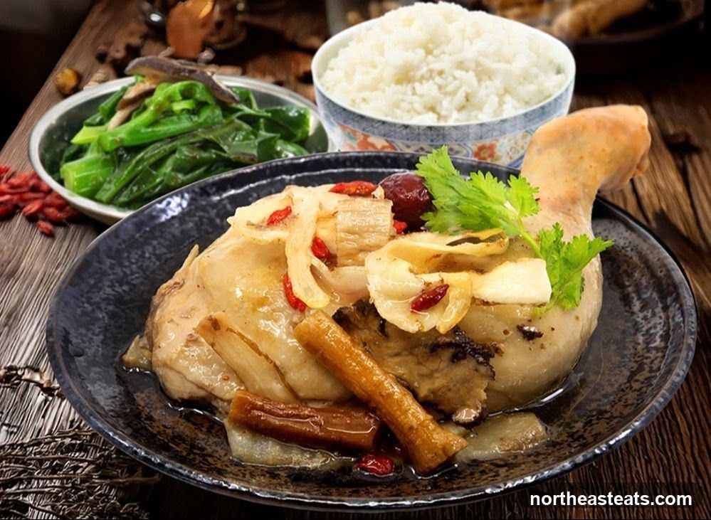 Steamed Chicken with Herbs