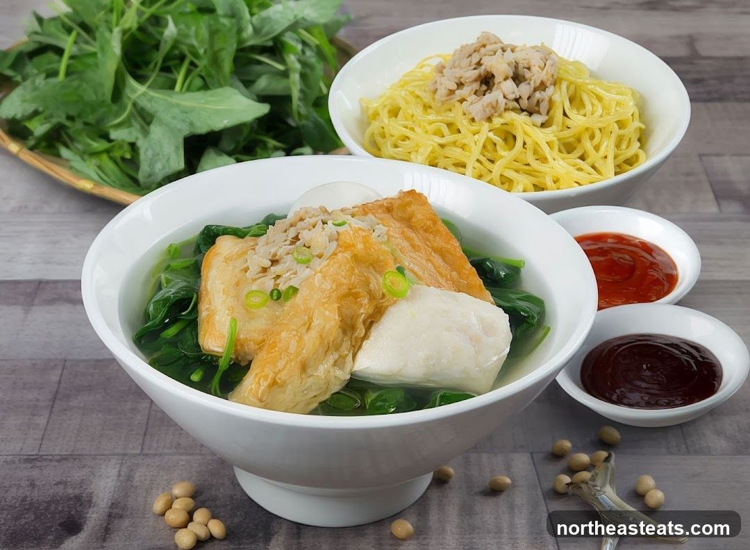 Noodle Soup with Tofu and Greens