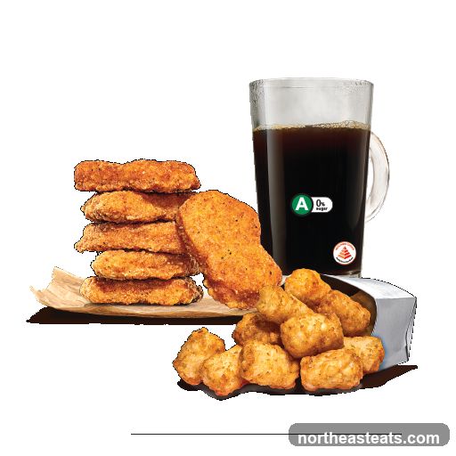 Chicken Nuggets and Tater Tots with Drink