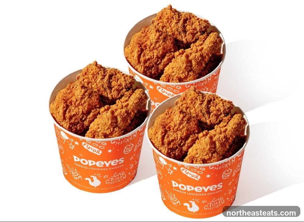 Popeyes Fried Chicken Buckets