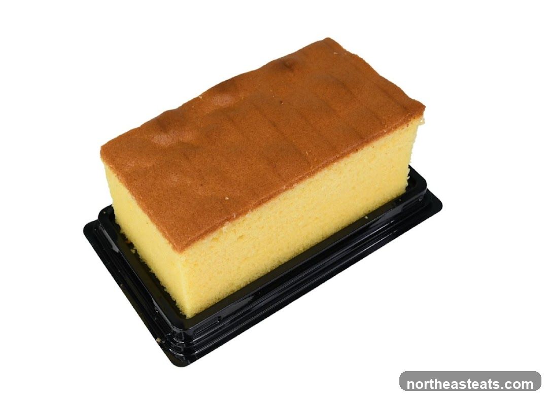 Slice of Castella Cake