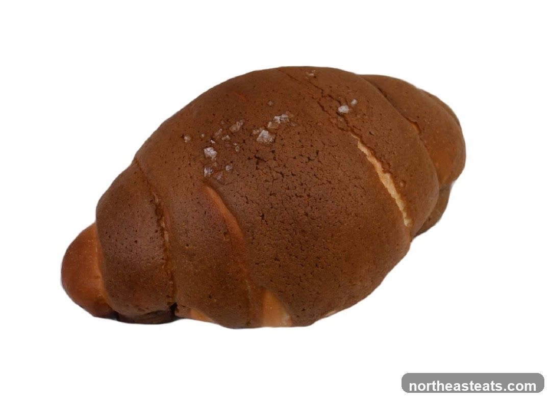 Croissant with Salt Crystals