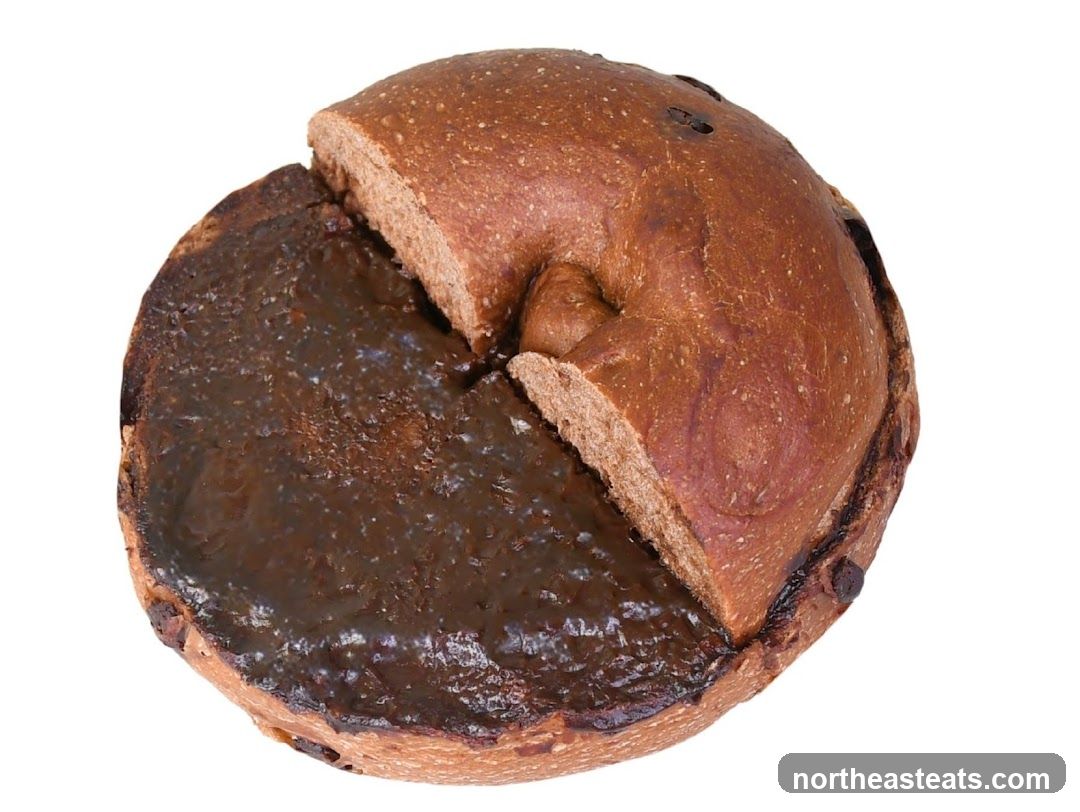 Chocolate Chip Bagel with Chocolate Spread