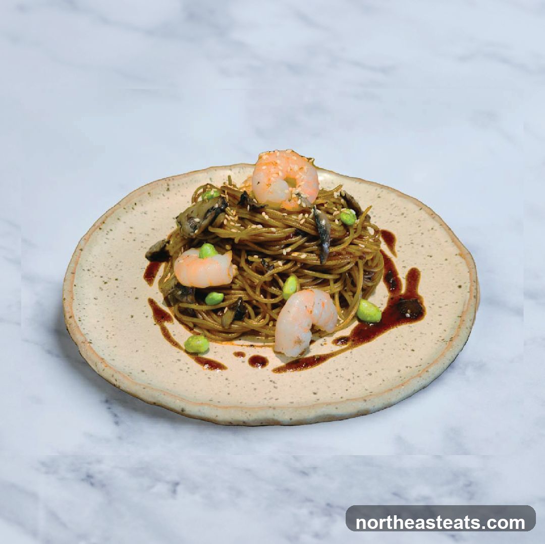 Shrimp and Mushroom Noodles