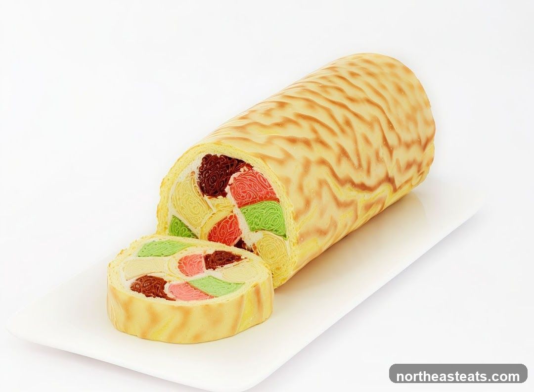 Colorful Swiss Roll Cake
